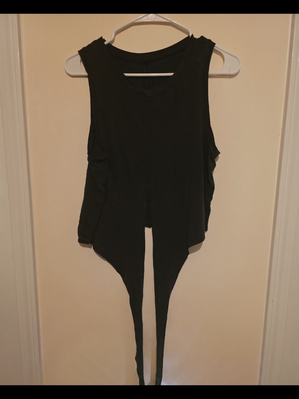 LULULEMON Black Tie-Front OR Back Tank Top